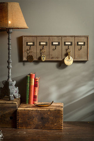 Rustic Key Rack Made from Reclaimed Wood
